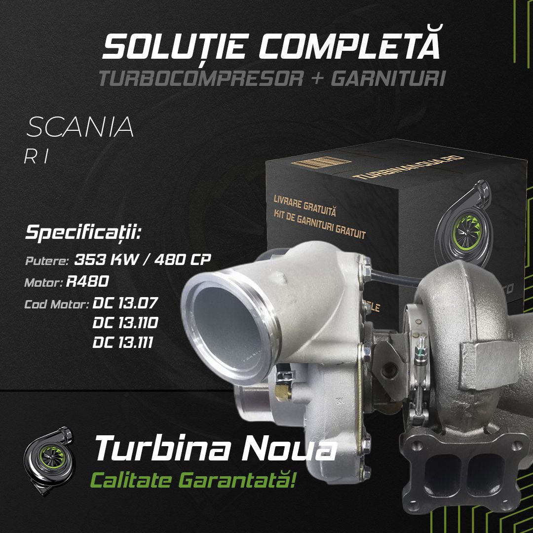 Turbina SCANIA R I R480 353 KW / 480 CP Noua - Image 2