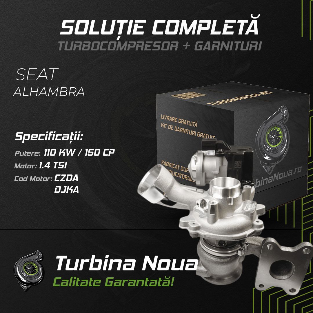 Turbina SEAT ALHAMBRA 1.4 TSI 110 KW / 150 CP Noua - Image 2