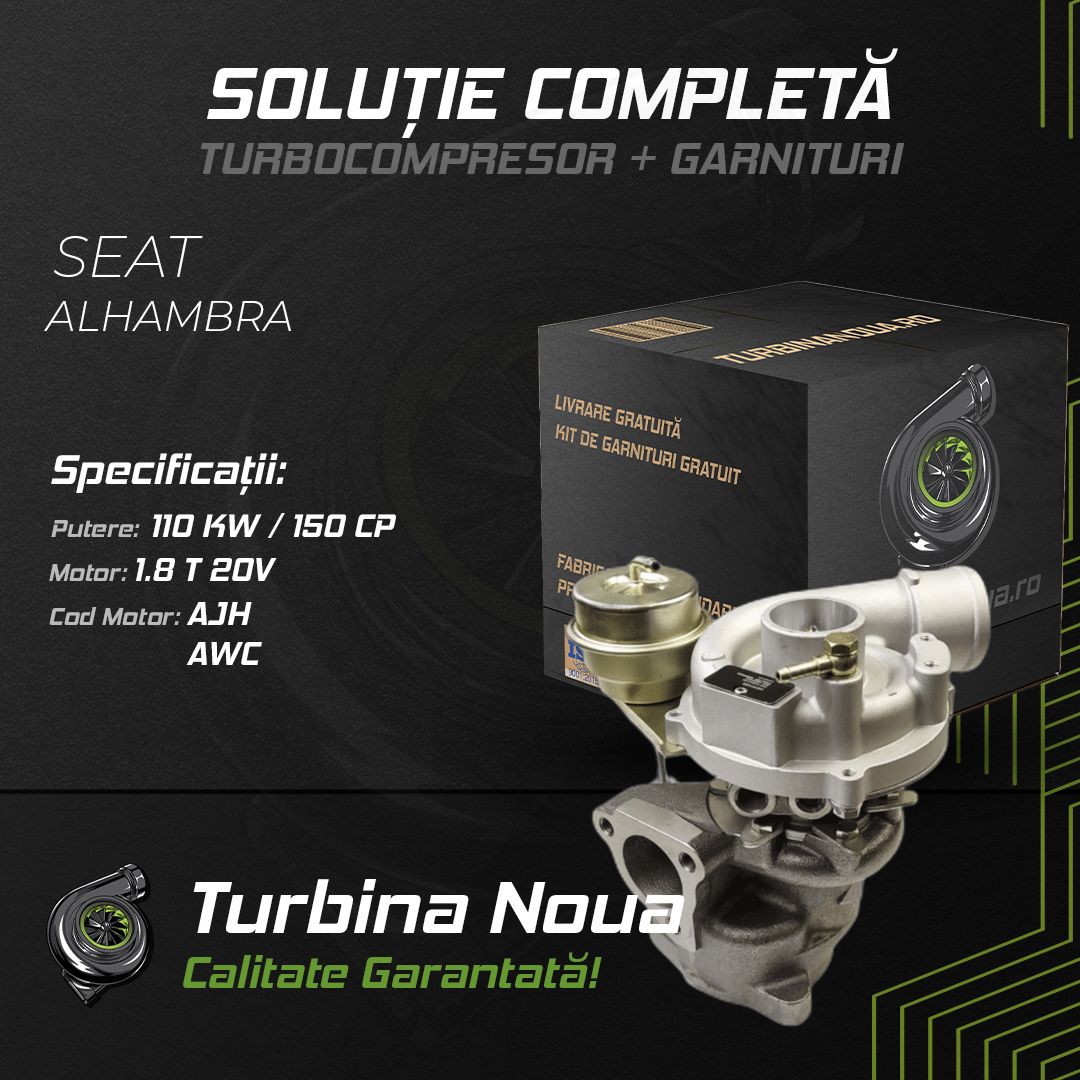 Turbina SEAT ALHAMBRA 1.8 T 20V 110 KW / 150 CP Noua - Image 2