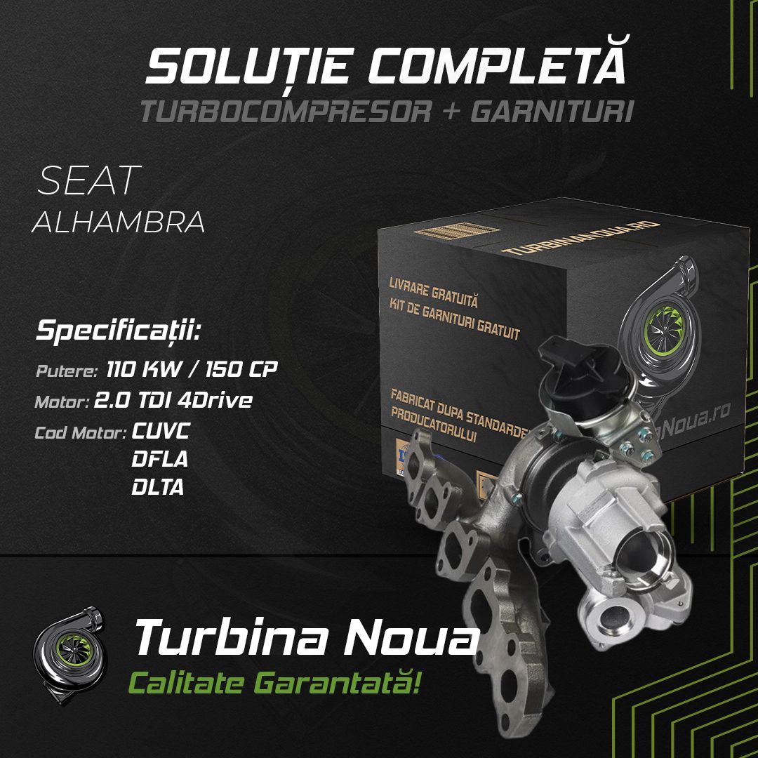 Turbina SEAT ALHAMBRA 2.0 TDI 4Drive 110 KW / 150 CP Noua - Image 2