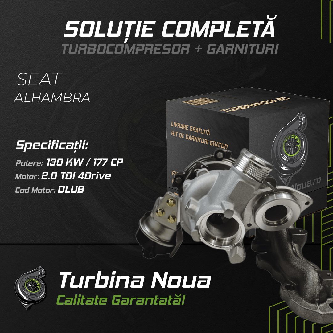 Turbina SEAT ALHAMBRA 2.0 TDi 4Drive 130 KW / 177 CP Noua - Image 2