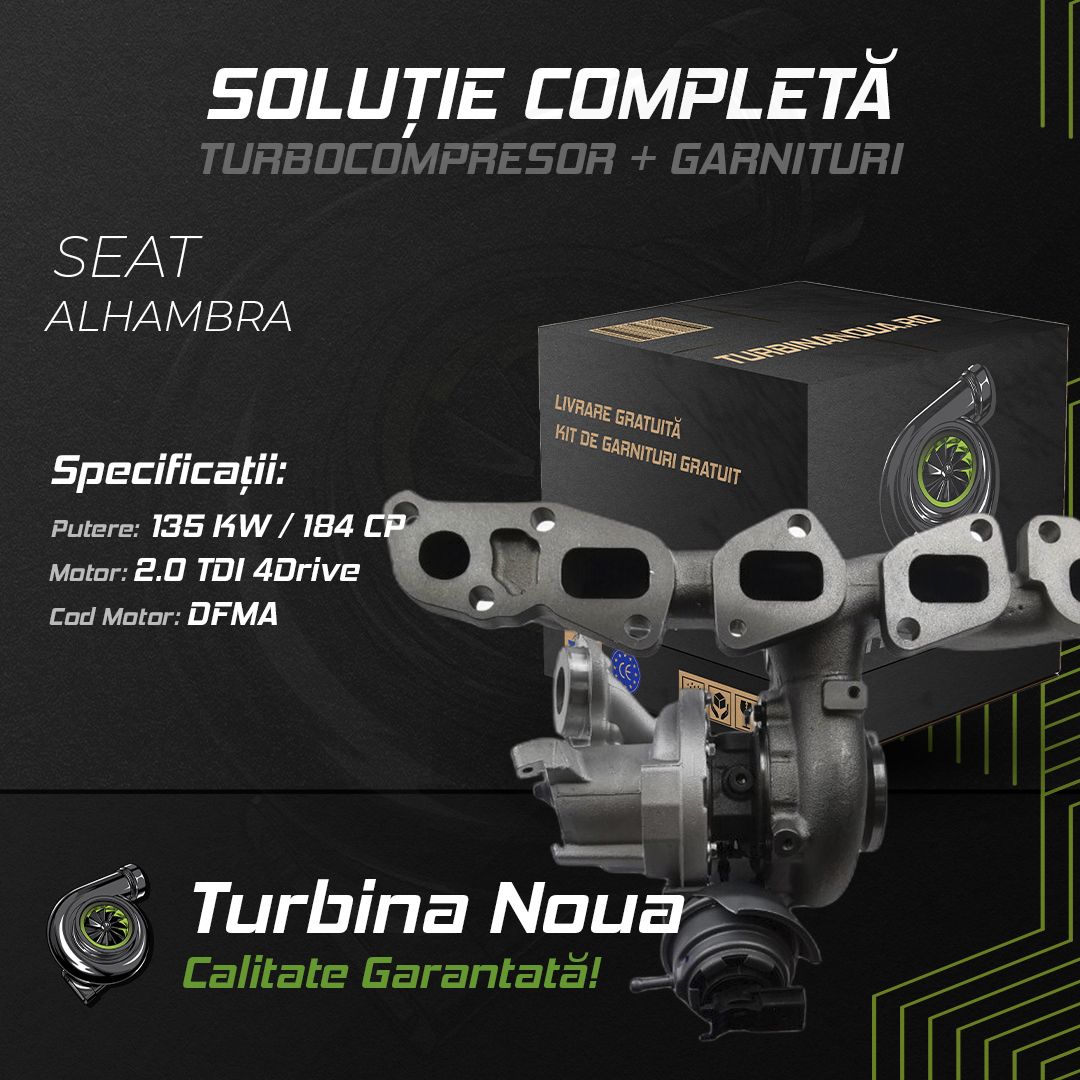 Turbina SEAT ALHAMBRA 2.0 TDI 4Drive 135 KW / 184 CP Noua - Image 2