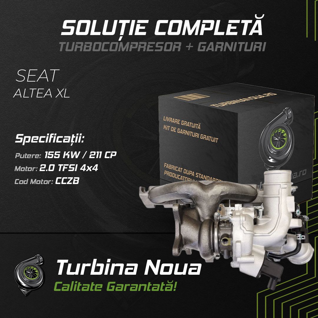 Turbina SEAT ALTEA XL 2.0 TFSI 4x4 155 KW / 211 CP Noua - Image 2
