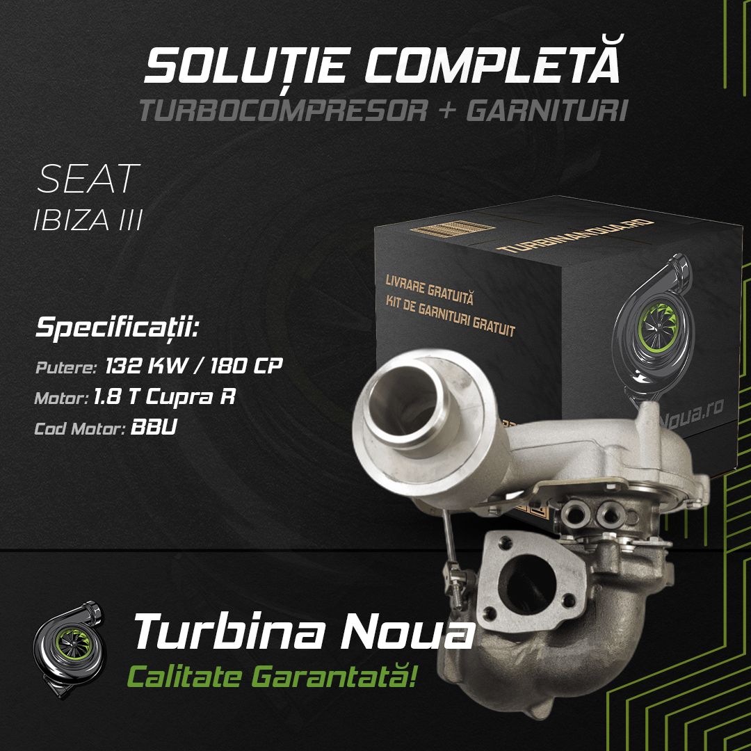 Turbina SEAT IBIZA III 1.8 T Cupra R 132 KW / 180 CP Noua - Image 2