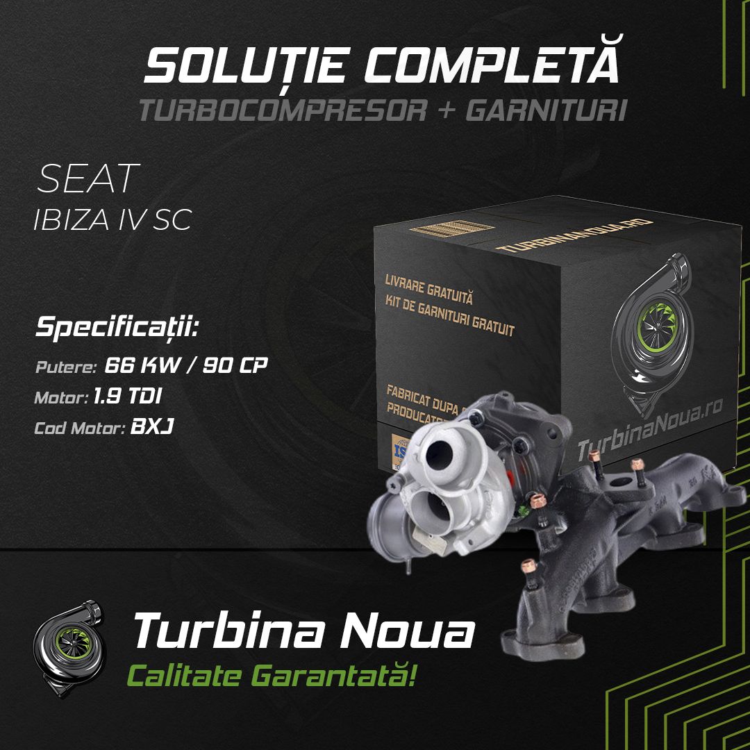 Turbina SEAT IBIZA IV SC 1.9 TDI 66 KW / 90 CP Noua - Image 2