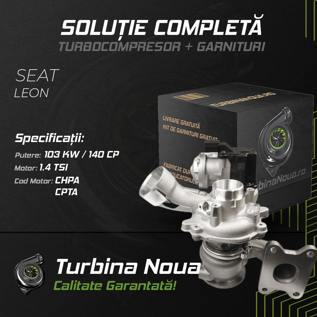 Turbina SEAT LEON 1.4 TSI 103 KW / 140 CP Noua - Image 2