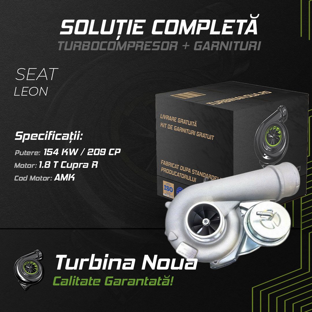 Turbina SEAT LEON 1.8 T Cupra R 154 KW / 209 CP Noua - Image 2
