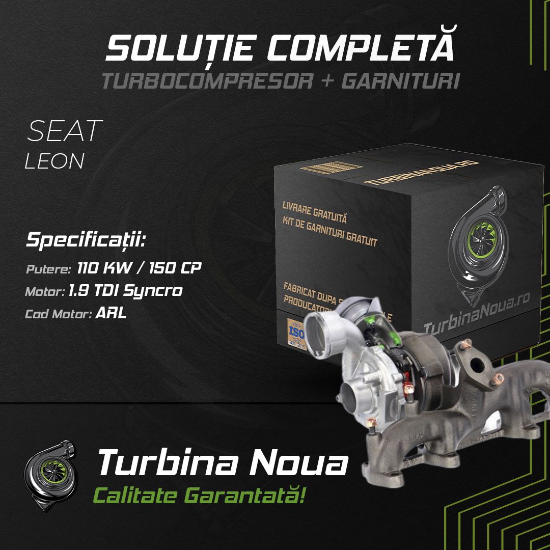Turbina SEAT LEON 1.9 TDI Syncro 110 KW / 150 CP Noua - Image 2