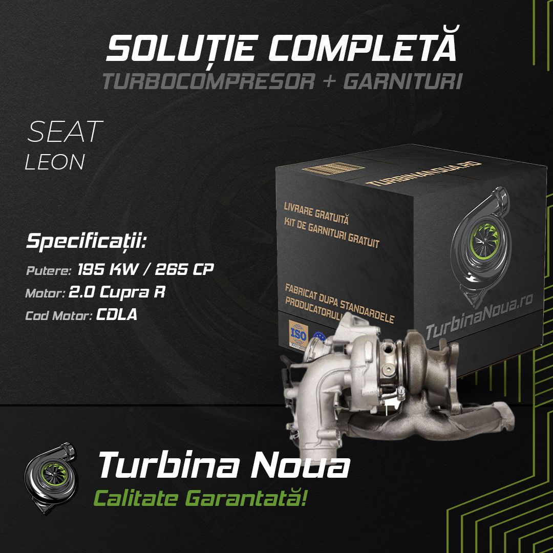 Turbina SEAT LEON 2.0 Cupra R 195 KW / 265 CP Noua - Image 2