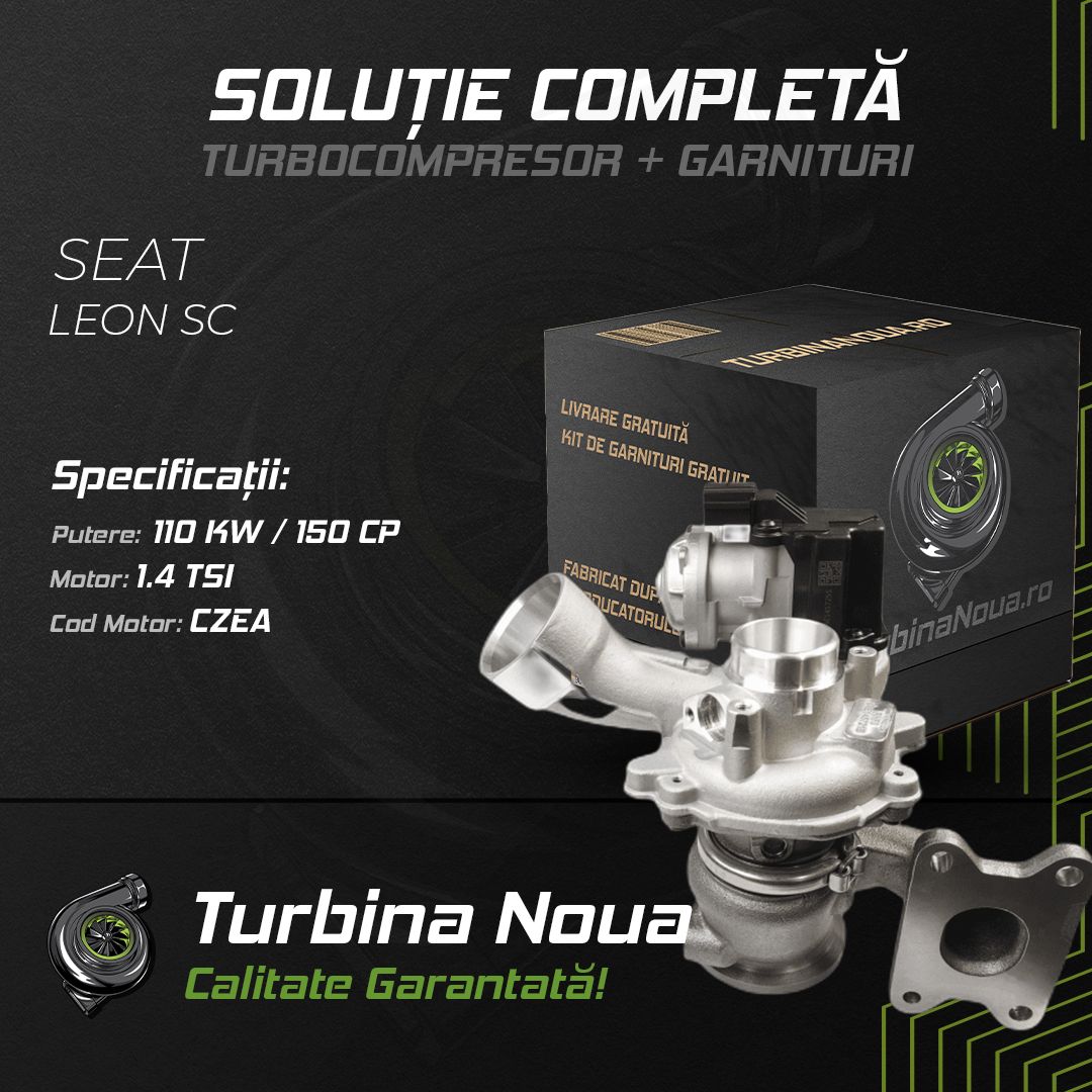 Turbina SEAT LEON SC 1.4 TSI 110 KW / 150 CP Noua - Image 2
