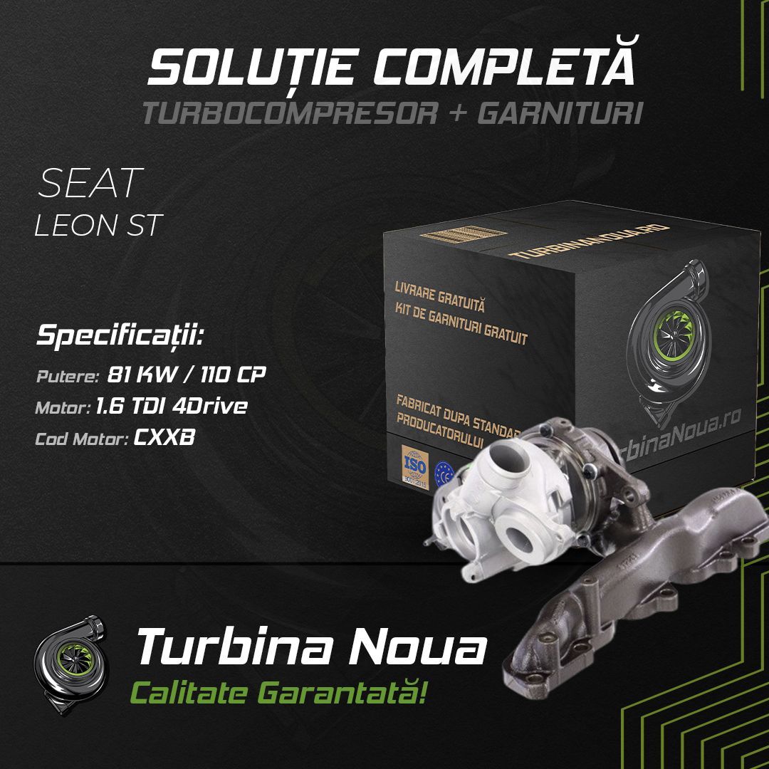 Turbina SEAT LEON ST 1.6 TDI 4Drive 81 KW / 110 CP Noua - Image 2