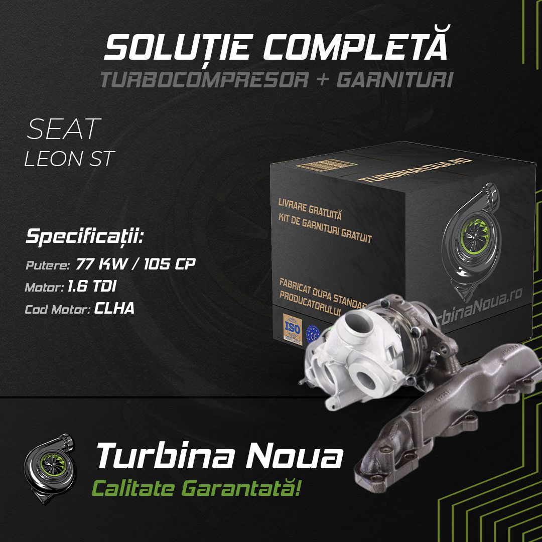 Turbina SEAT LEON ST 1.6 TDI 77 KW / 105 CP Noua - Image 2