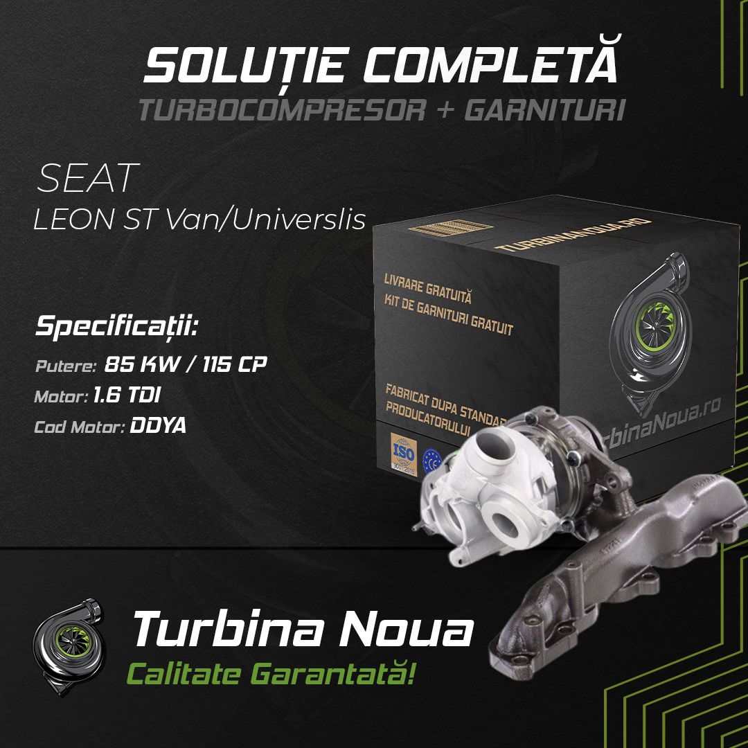 Turbina SEAT LEON ST Van/Universlis 1.6 TDI 85 KW / 115 CP Noua - Image 2