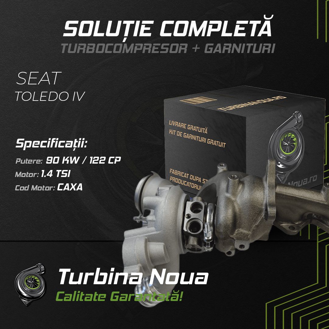 Turbina SEAT TOLEDO IV 1.4 TSI 90 KW / 122 CP Noua - Image 2