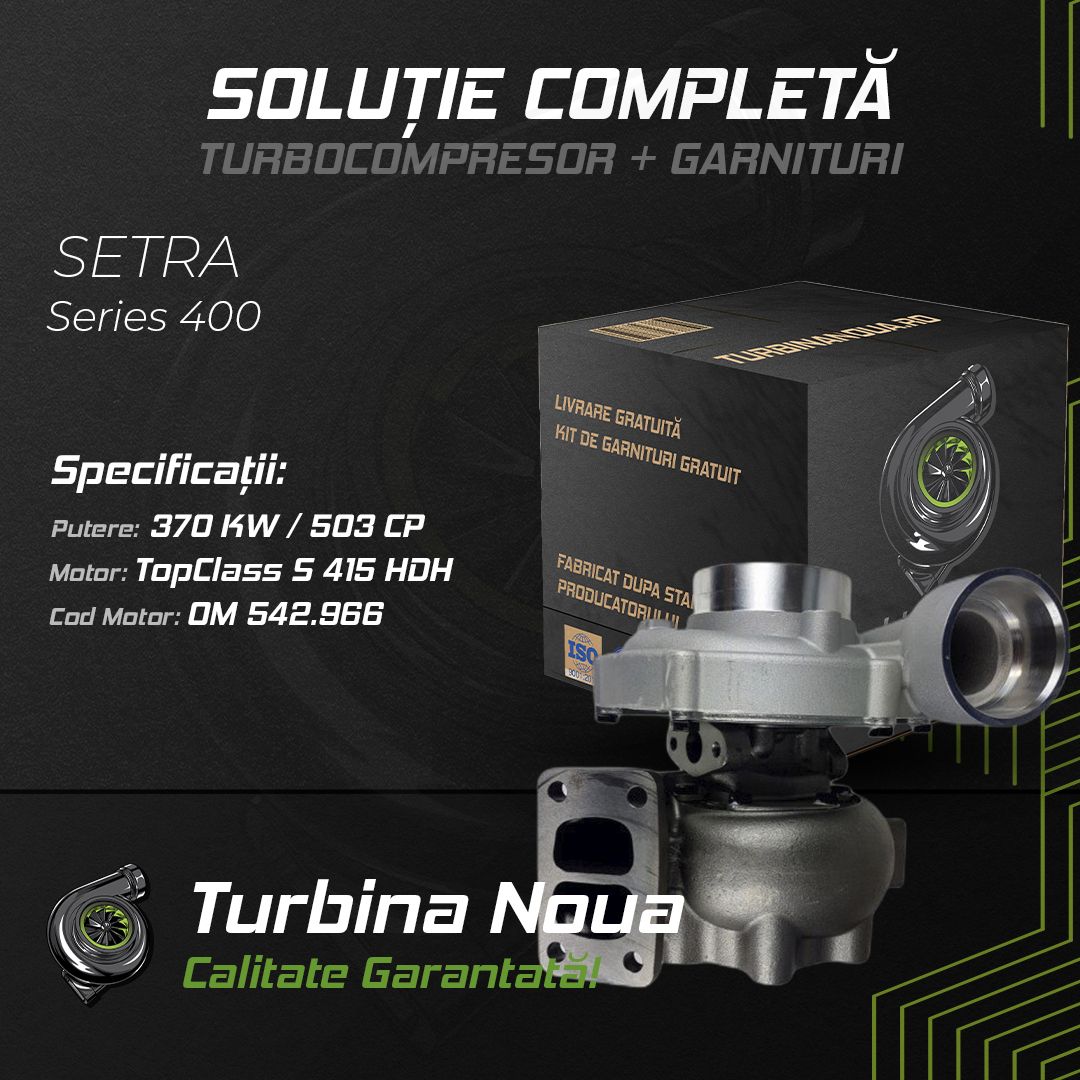 Turbina SETRA Series 400 TopClass S 415 HDH 370 KW / 503 CP Noua - Image 2