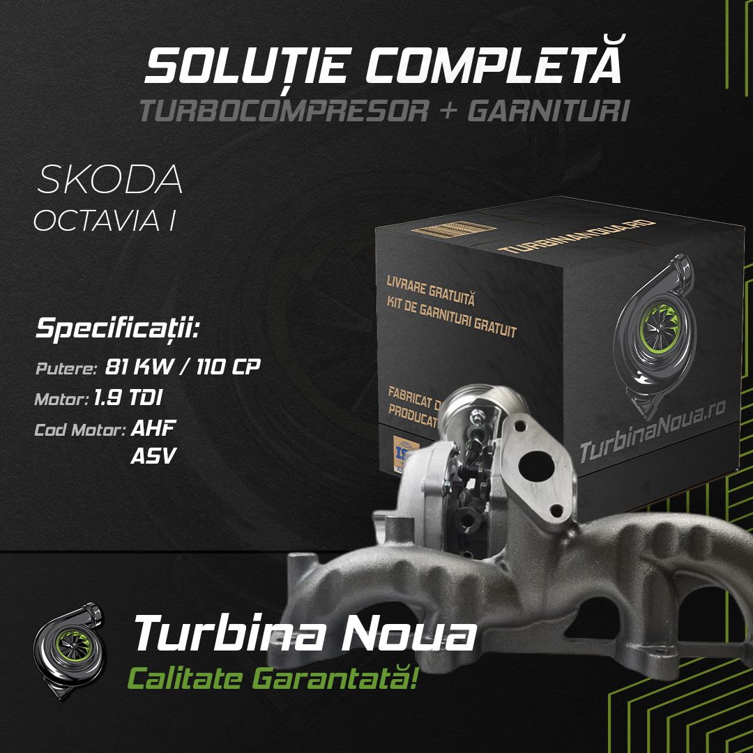 Turbina SKODA OCTAVIA I 1.9 TDI 81 KW / 110 CP Noua - Image 2