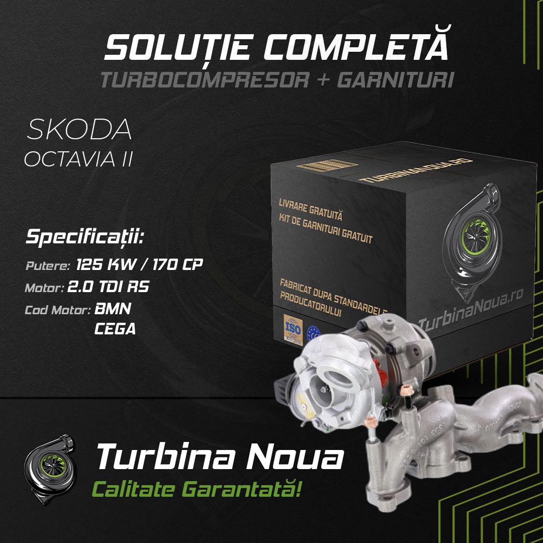 Turbina SKODA OCTAVIA II 2.0 TDI RS 125 KW / 170 CP Noua - Image 2