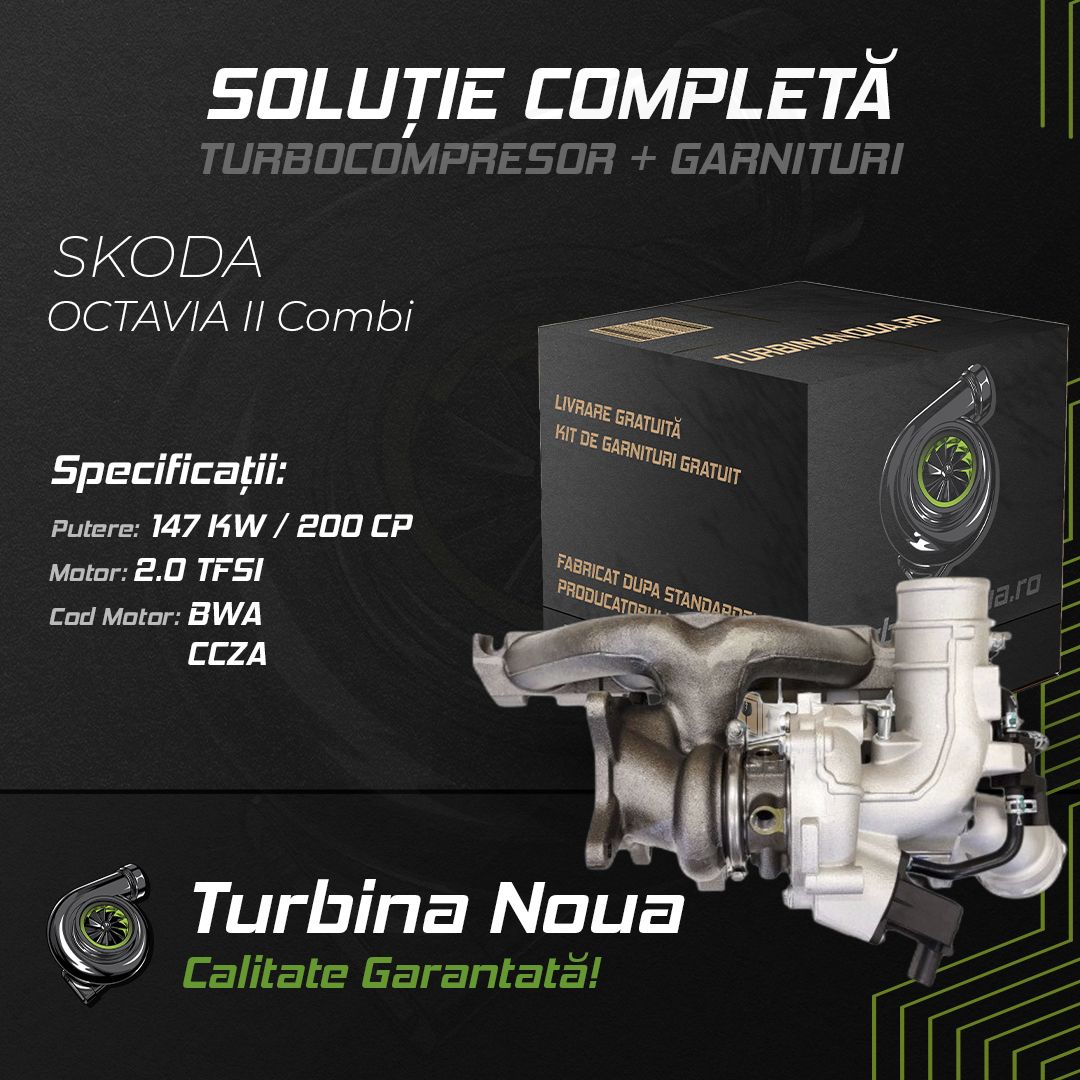 Turbina SKODA OCTAVIA II Combi 2.0 TFSI 147 KW / 200 CP Noua - Image 2