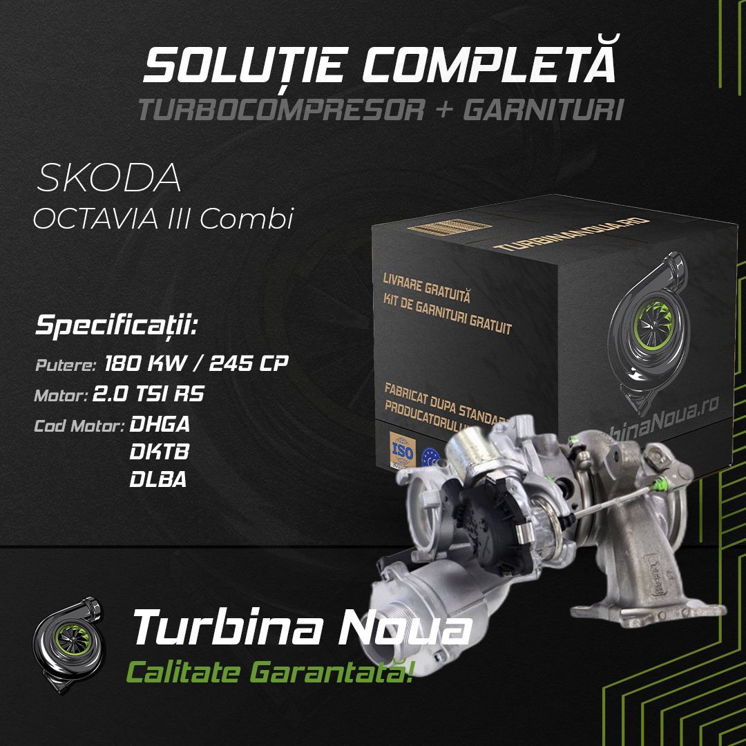 Turbina SKODA OCTAVIA III Combi 2.0 TSI RS 180 KW / 245 CP Noua - Image 2