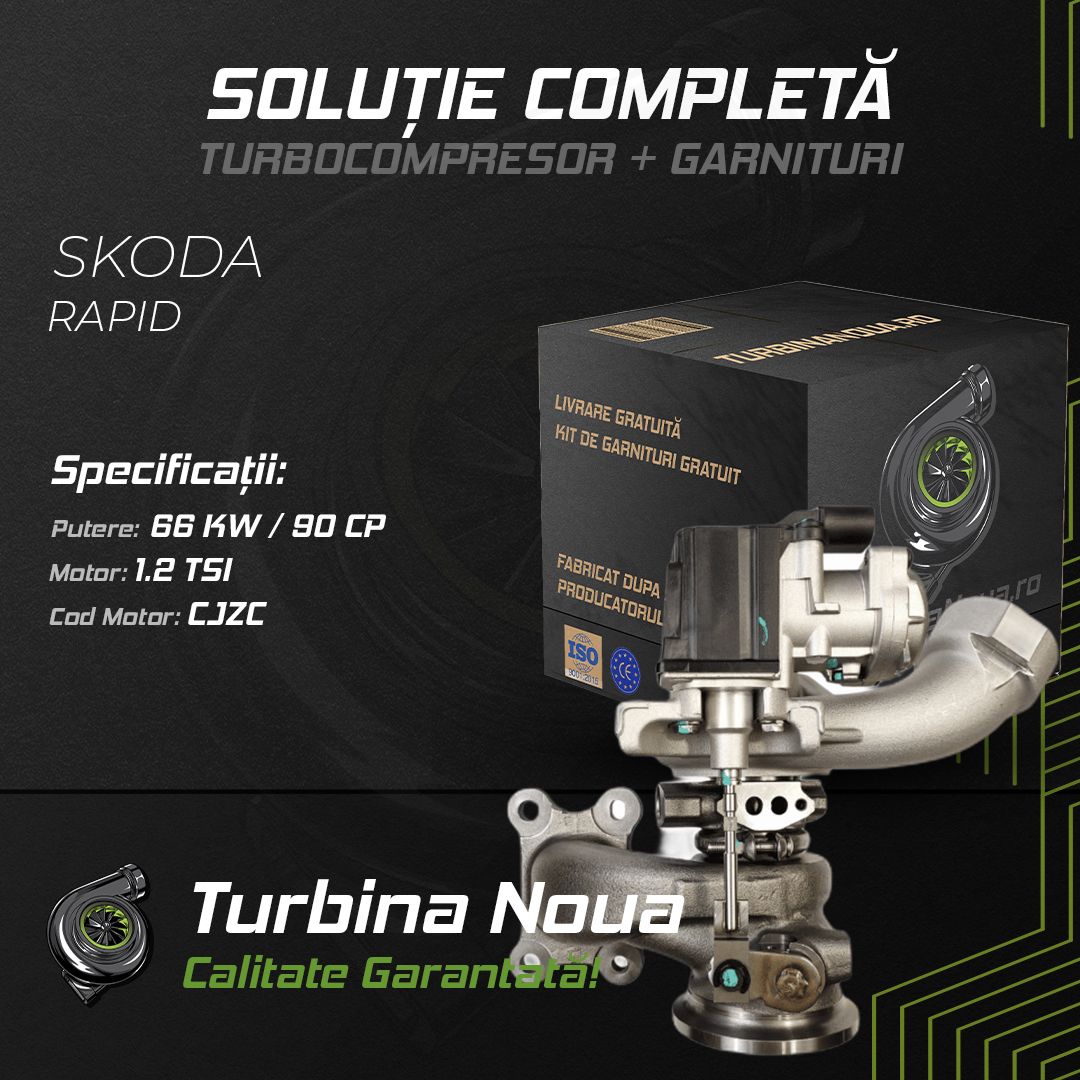 Turbina SKODA RAPID 1.2 TSI 66 KW / 90 CP Noua - Image 2