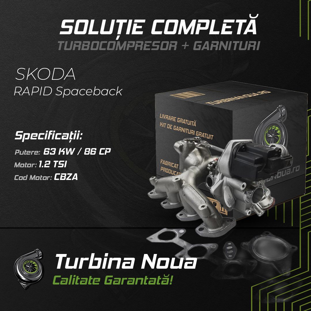 Turbina SKODA RAPID Spaceback 1.2 TSI 63 KW / 86 CP Noua - Image 2