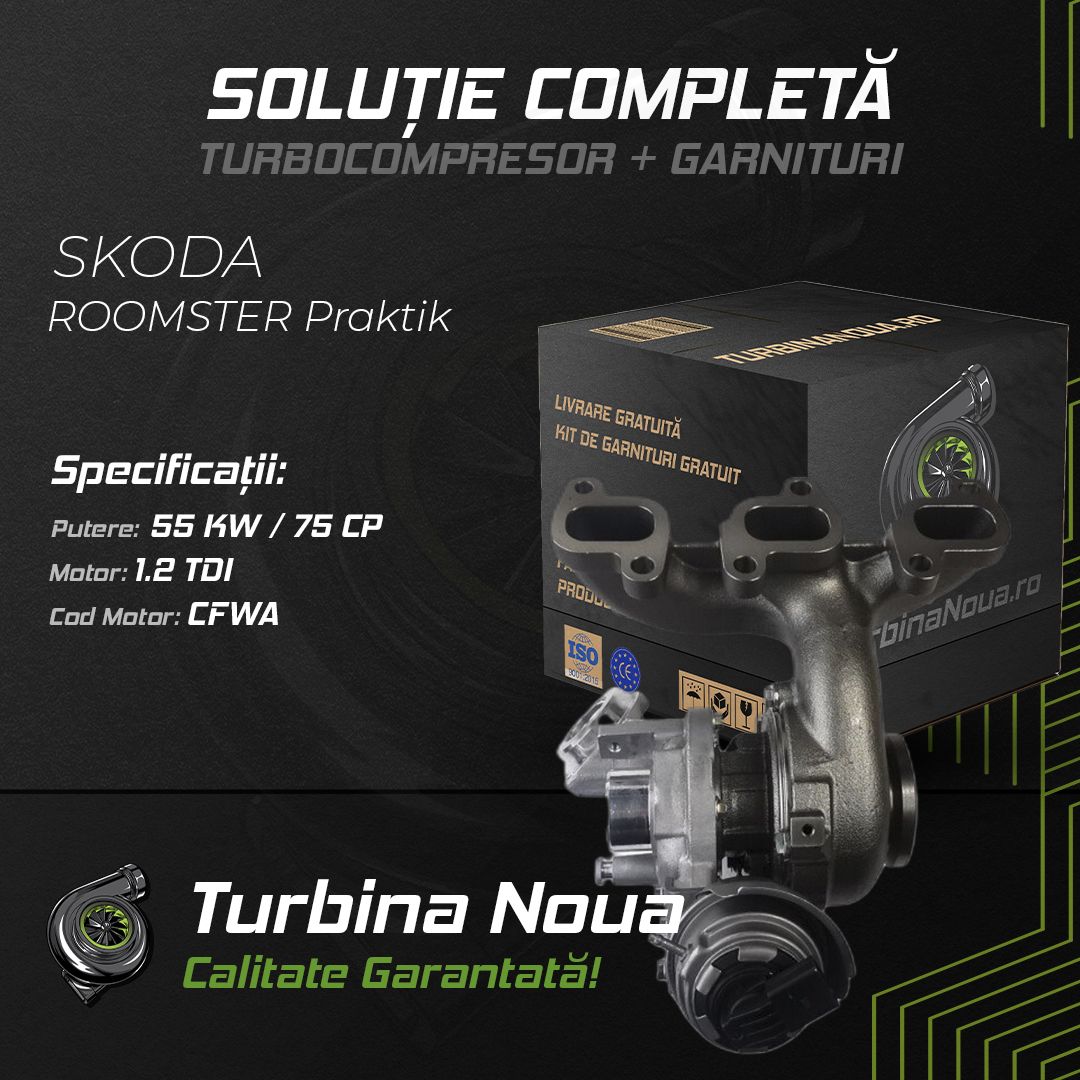 Turbina SKODA ROOMSTER Praktik 1.2 TDI 55 KW / 75 CP Noua - Image 2