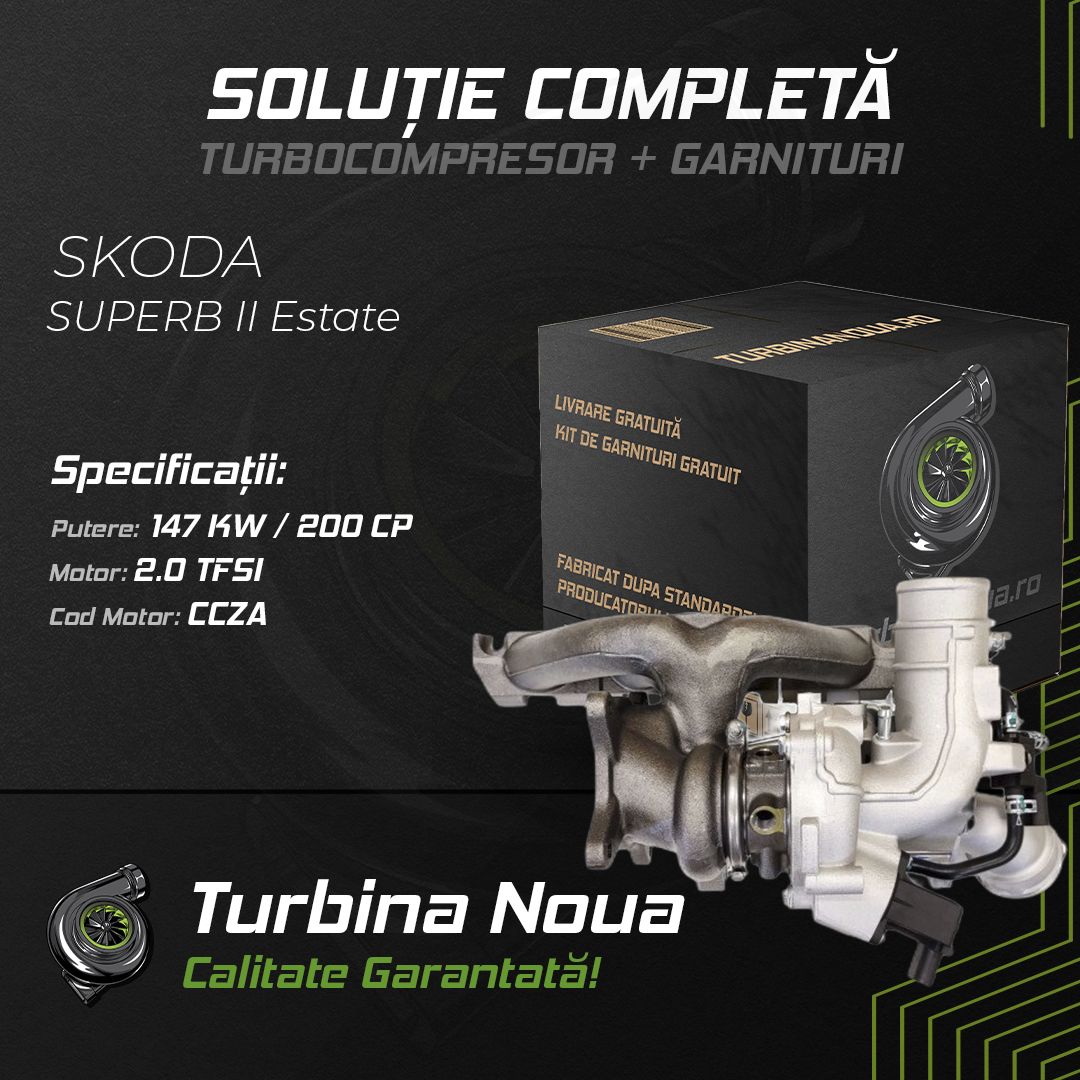Turbina SKODA SUPERB II Estate 2.0 TFSI 147 KW / 200 CP Noua - Image 2