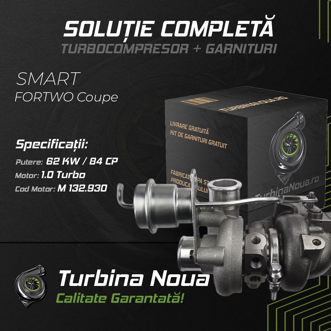 Turbina SMART FORTWO Coupe 1.0 Turbo 62 KW / 84 CP Noua - Image 2