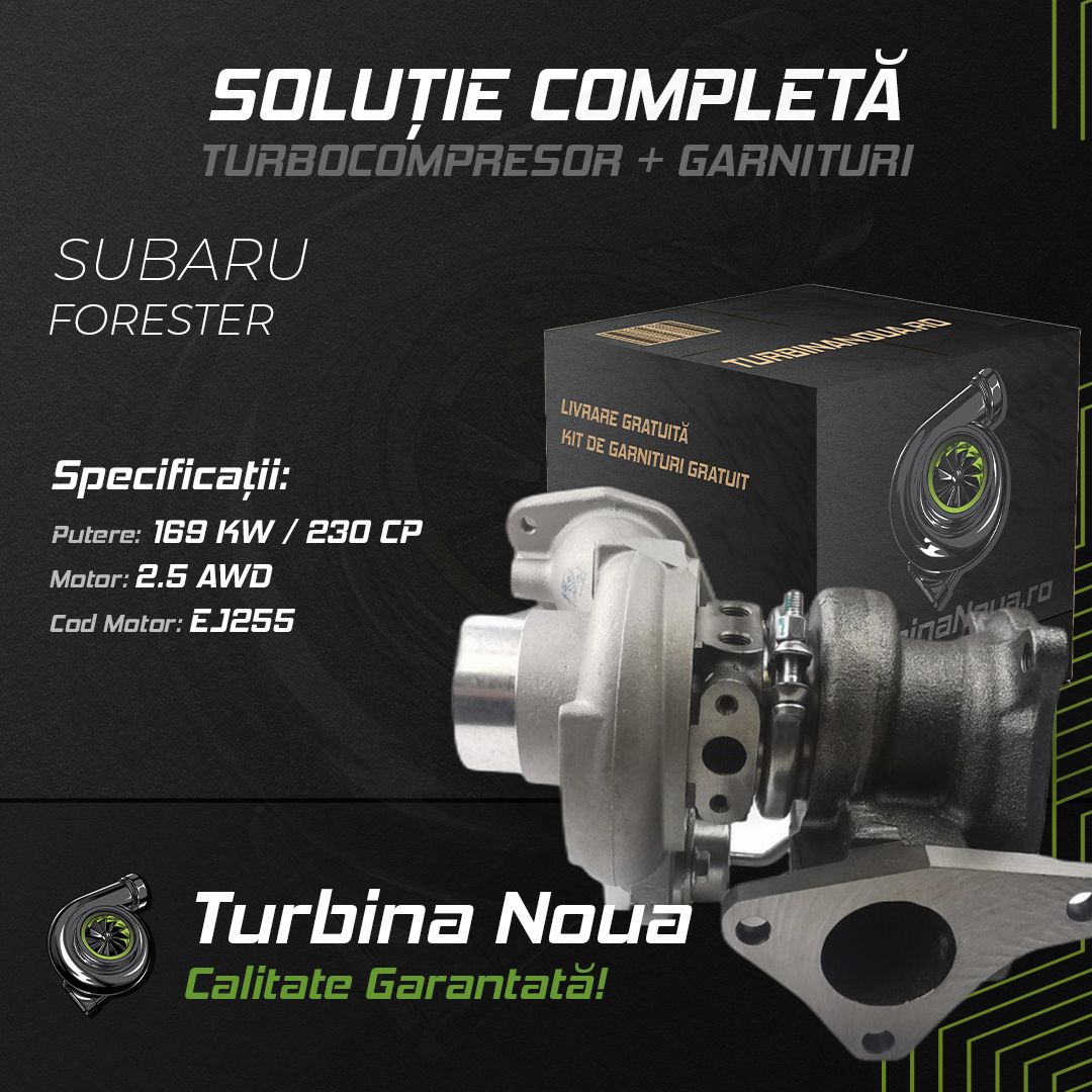 Turbina SUBARU FORESTER 2.5 AWD 169 KW / 230 CP Noua - Image 2