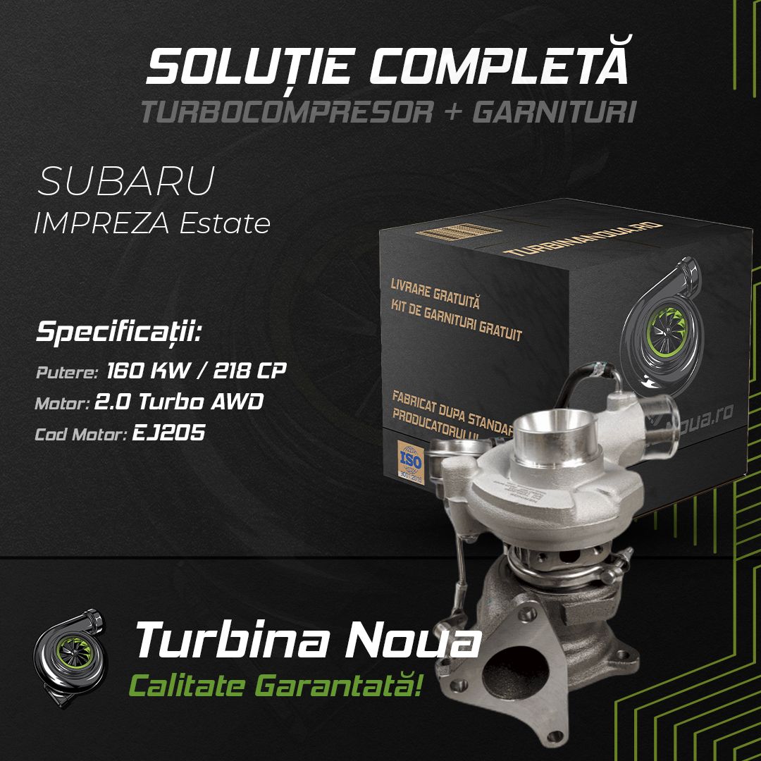 Turbina SUBARU IMPREZA Estate 2.0 Turbo AWD 160 KW / 218 CP Noua - Image 2
