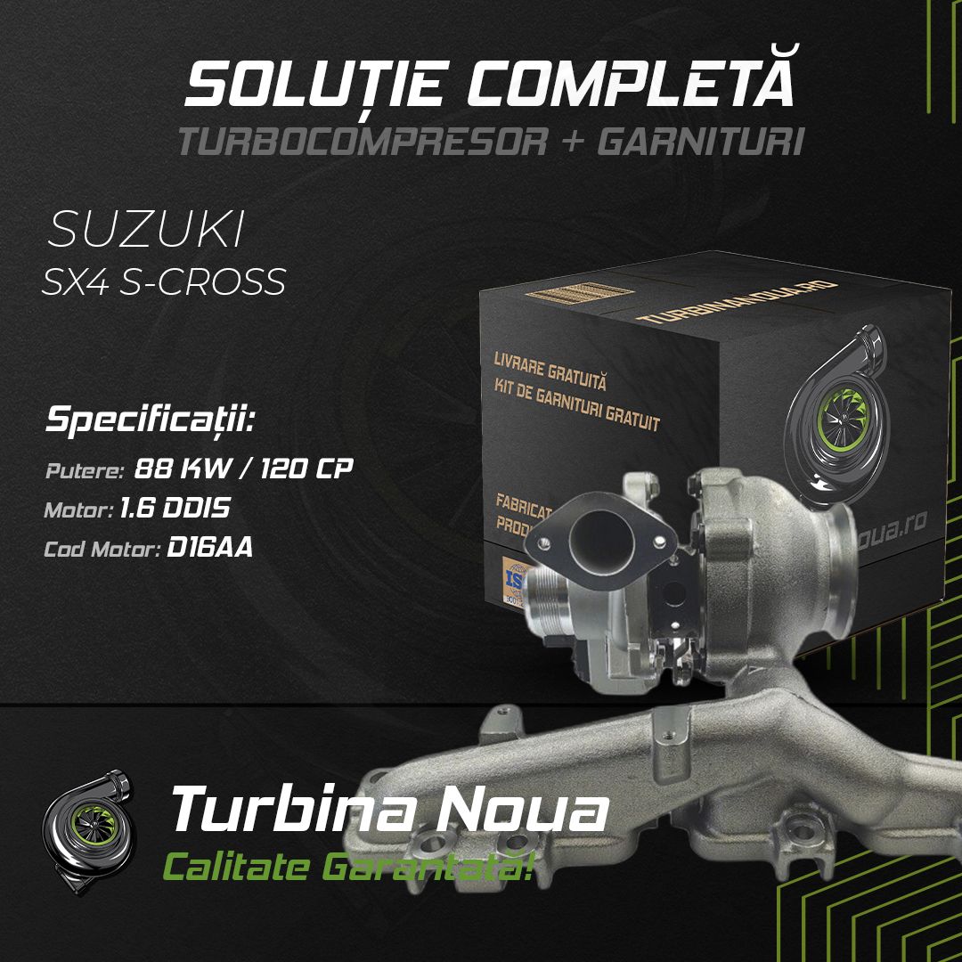 Turbina SUZUKI SX4 S-CROSS 1.6 DDiS 88 KW / 120 CP Noua - Image 2