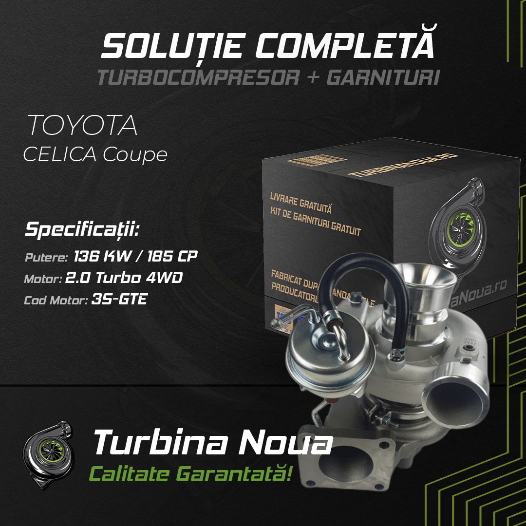Turbina TOYOTA CELICA Coupe 2.0 Turbo 4WD 136 KW / 185 CP Noua - Image 2