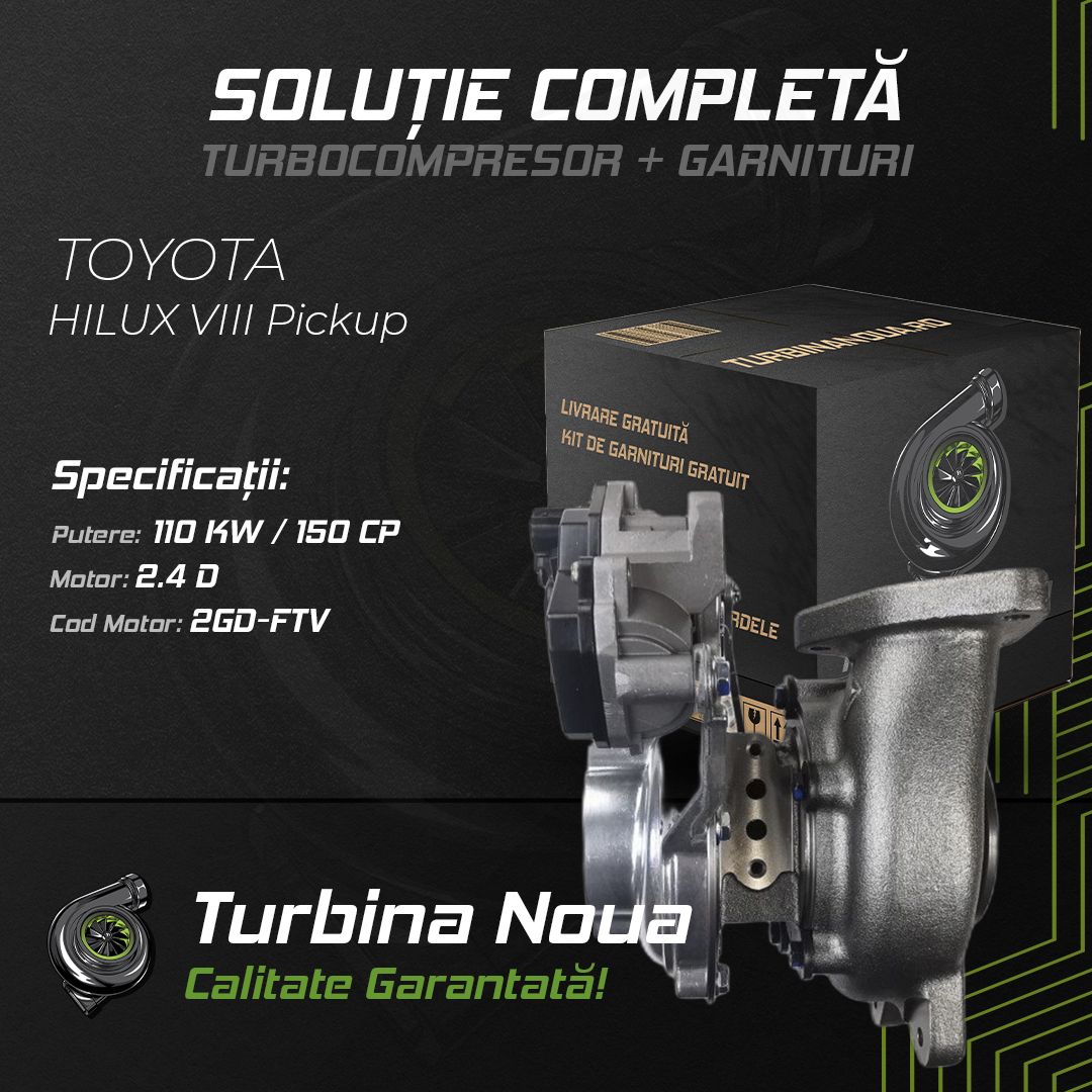 Turbina TOYOTA HILUX VIII Pickup 2.4 D 110 KW / 150 CP Noua - Image 2