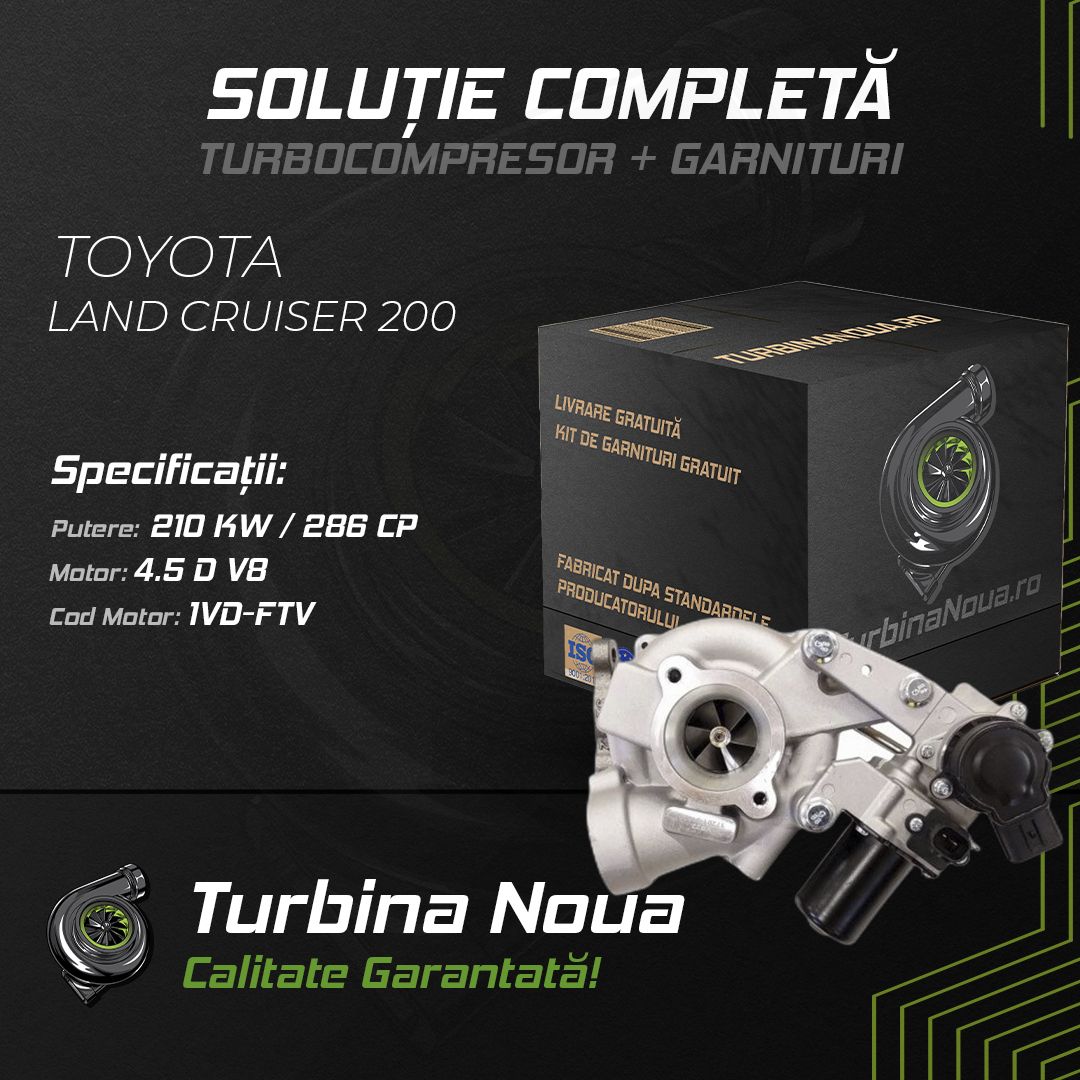 Turbina TOYOTA LAND CRUISER 200 4.5 D V8 210 KW / 286 CP Noua - Image 2