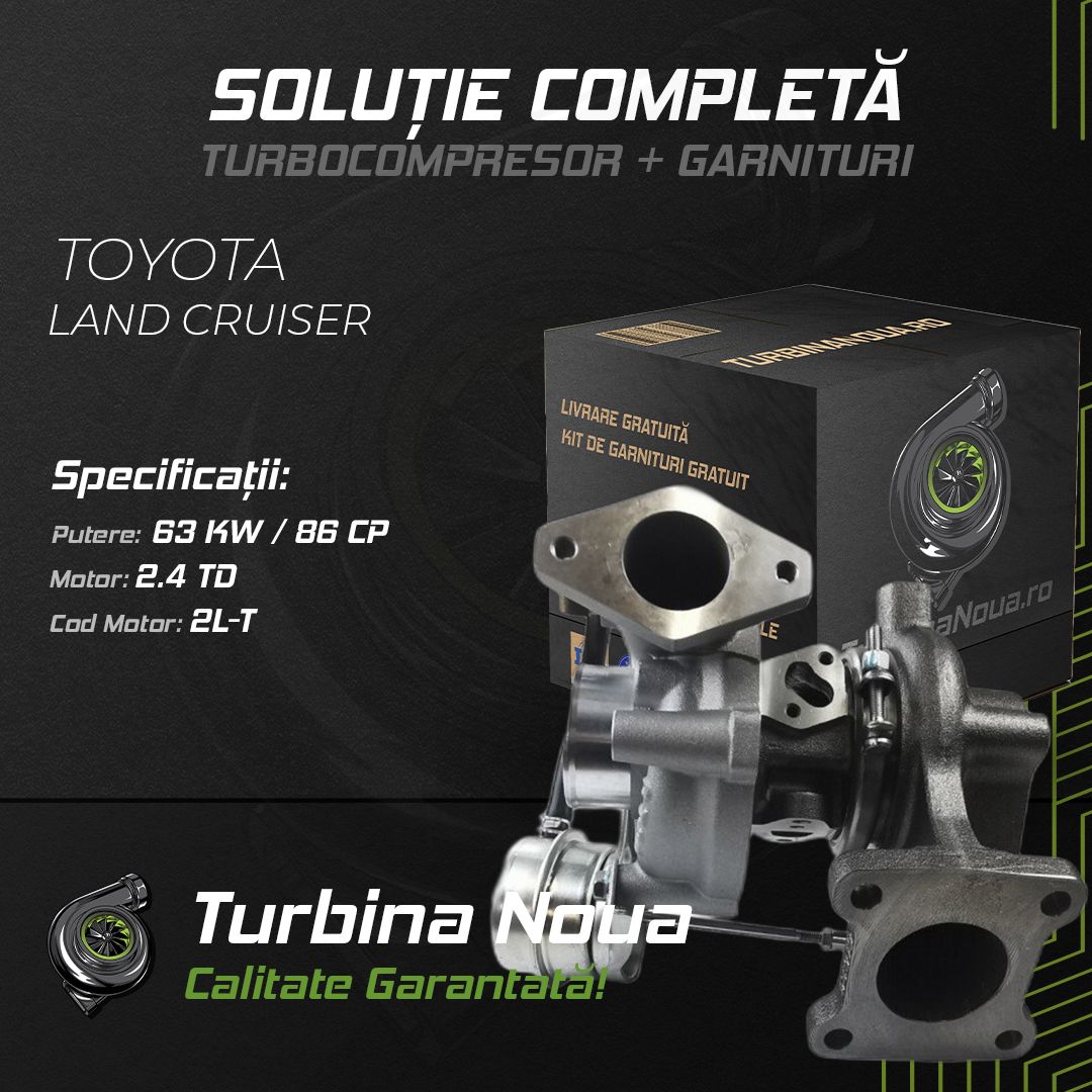 Turbina TOYOTA LAND CRUISER 2.4 TD 63 KW / 86 CP Noua - Image 2