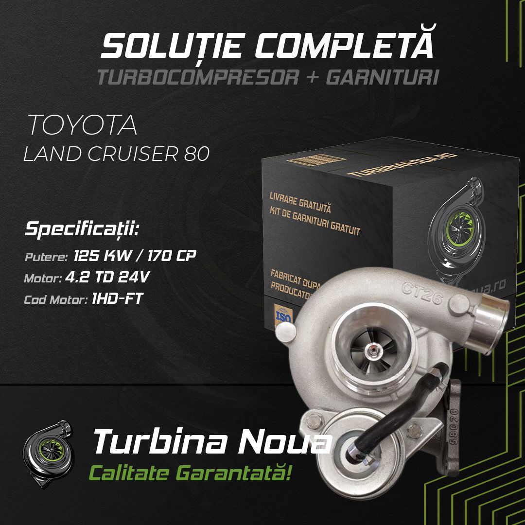 Turbina TOYOTA LAND CRUISER 80 4.2 TD 24V 125 KW / 170 CP Noua - Image 2