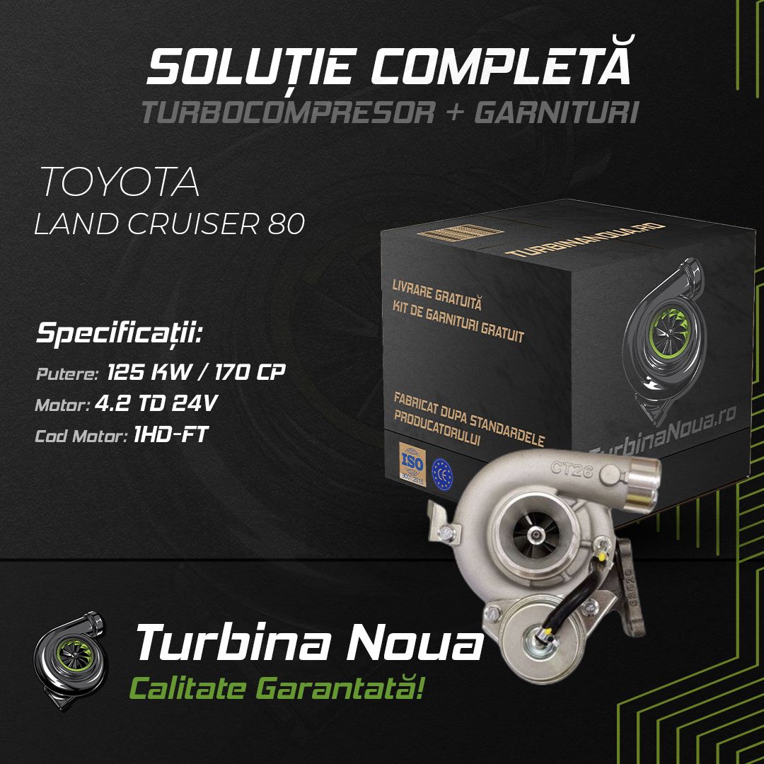 Turbina TOYOTA LAND CRUISER 80 4.2 TD 24V 125 KW / 170 CP Noua - Image 2