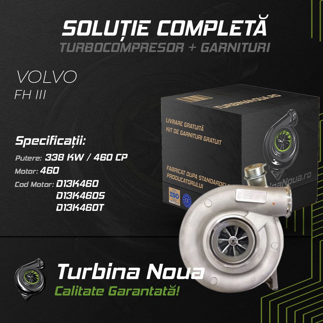 Turbina VOLVO FH III 460 338 KW / 460 CP Noua - Image 2