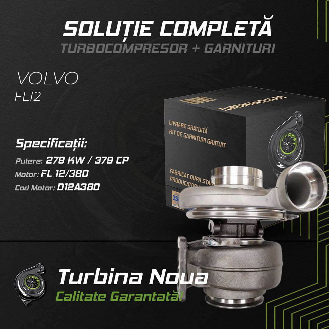 Turbina VOLVO FL12 FL 12/380 279 KW / 379 CP Noua - Image 2
