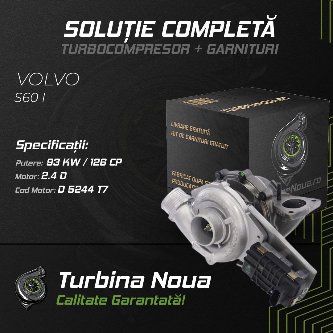Turbina VOLVO S60 I 2.4 D 93 KW / 126 CP Noua - Image 2