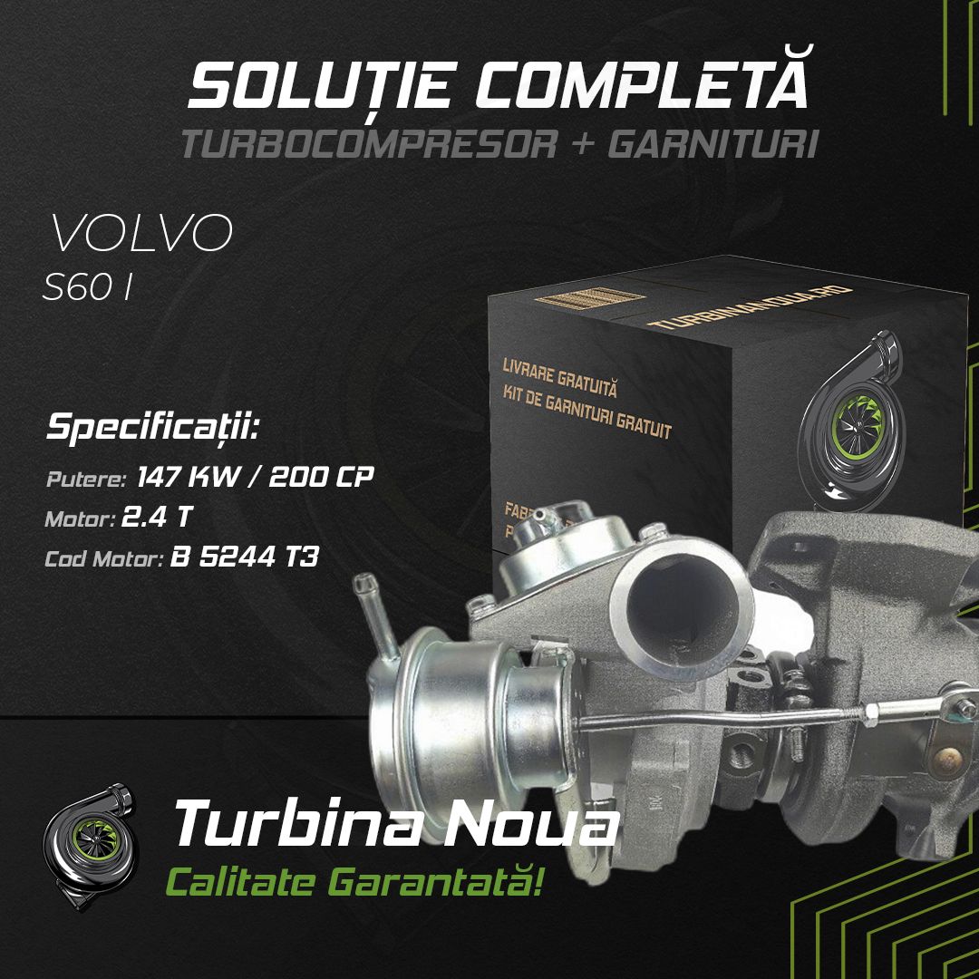 Turbina VOLVO S60 I 2.4 T 147 KW / 200 CP Noua - Image 2