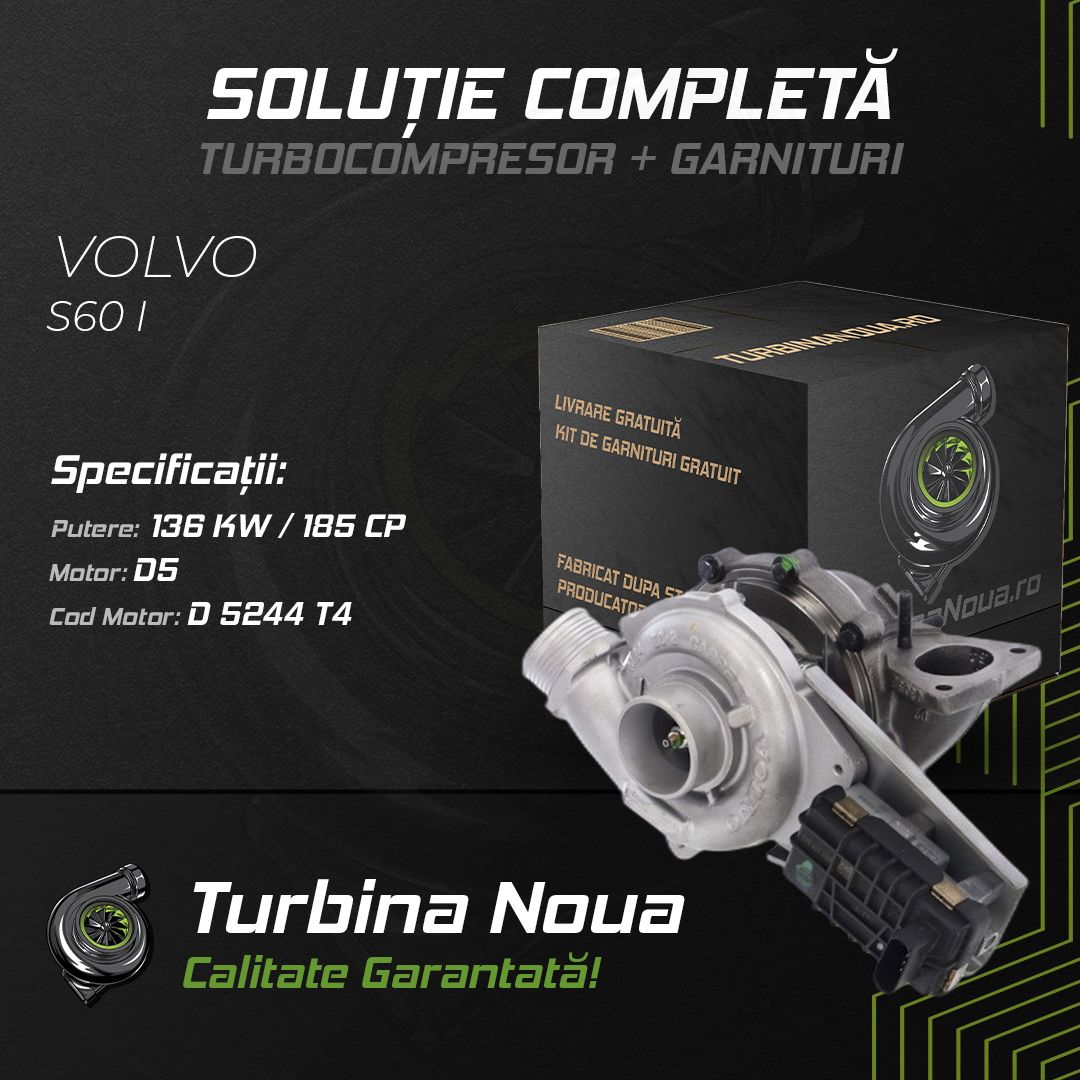 Turbina VOLVO S60 I D5 136 KW / 185 CP Noua - Image 2
