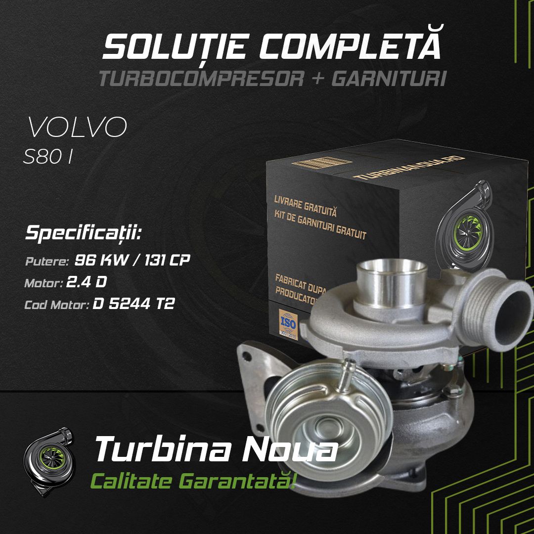 Turbina VOLVO S80 I 2.4 D 96 KW / 131 CP Noua - Image 2