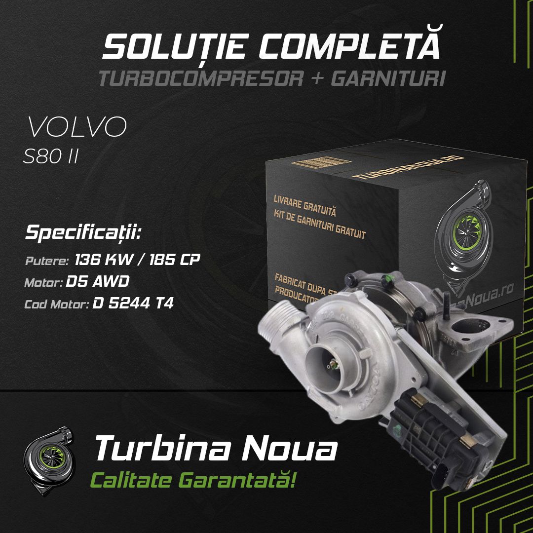 Turbina VOLVO S80 II D5 AWD 136 KW / 185 CP Noua - Image 2