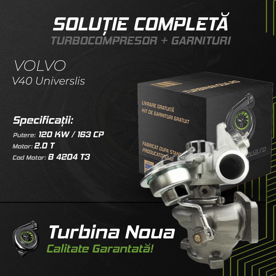 Turbina VOLVO V40 Universlis 2.0 T 120 KW / 163 CP Noua - Image 2