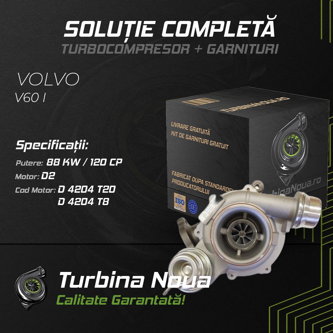 Turbina VOLVO V60 I D2 88 KW / 120 CP Noua - Image 2