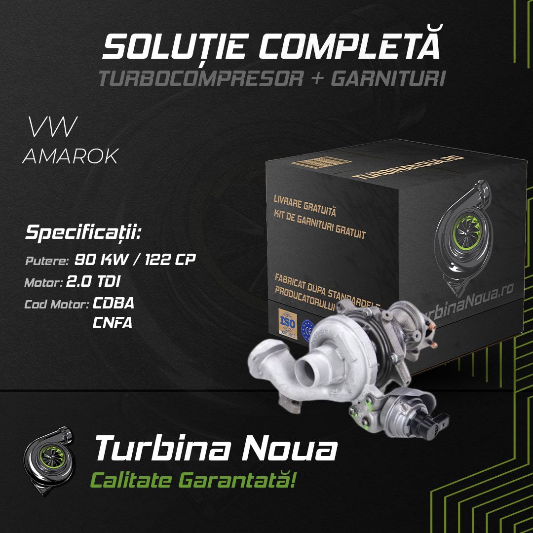 Turbina VW AMAROK 2.0 TDI 90 KW / 122 CP Noua - Image 2