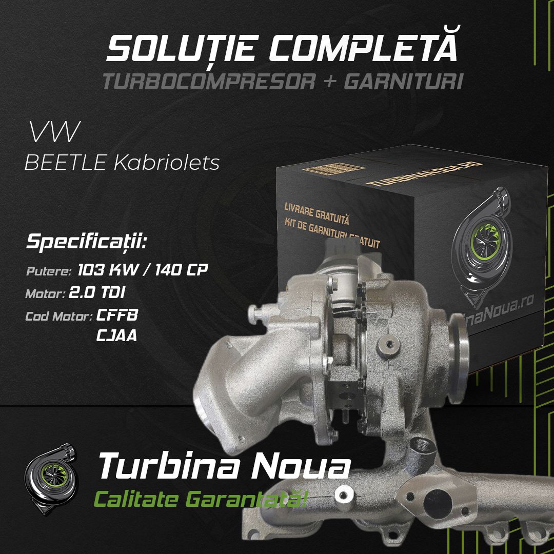 Turbina VW BEETLE Kabriolets 2.0 TDI 103 KW / 140 CP Noua - Image 2