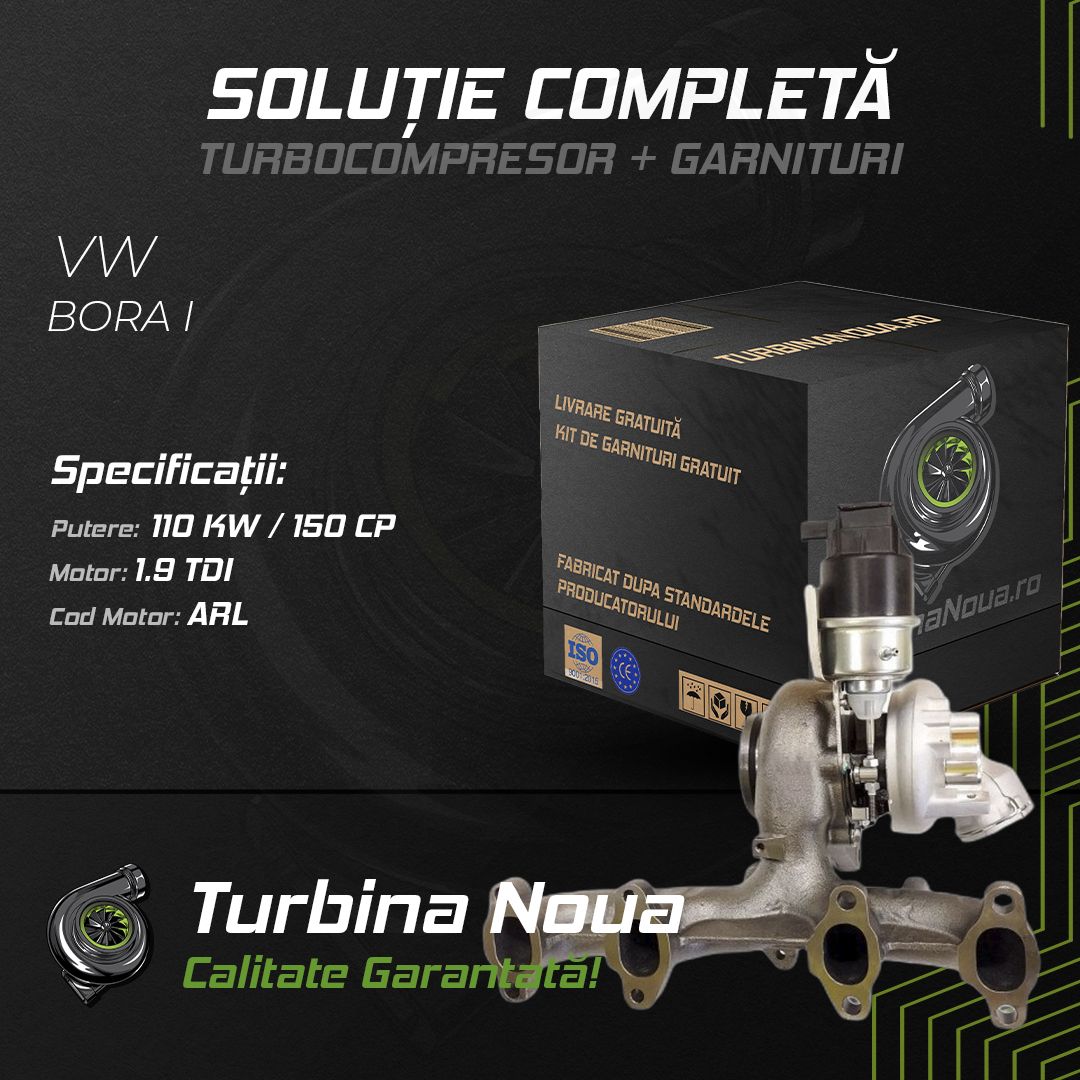 Turbina VW BORA I 1.9 TDI 110 KW / 150 CP Noua - Image 2