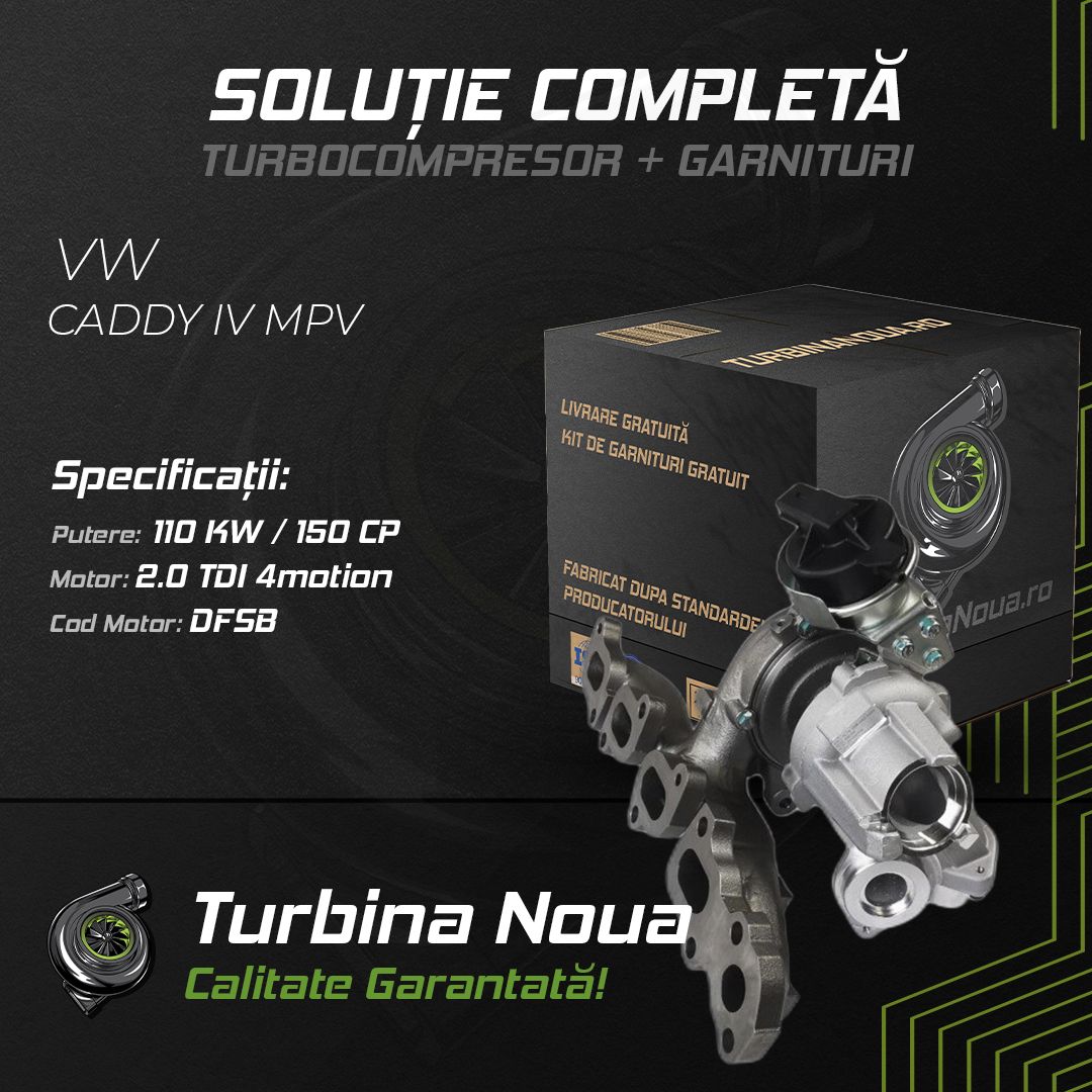 Turbina VW CADDY IV MPV 2.0 TDI 4motion 110 KW / 150 CP Noua - Image 2